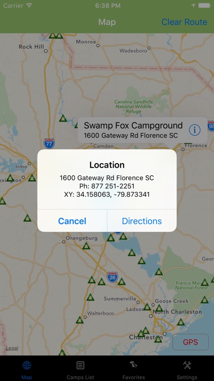 South Carolina – Camping & RV spots screenshot-3