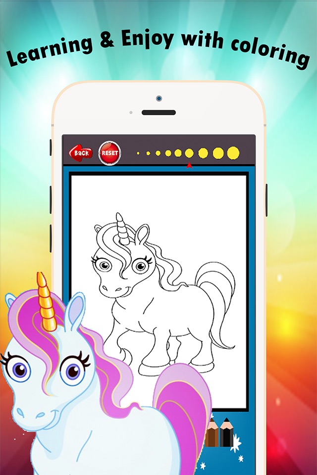 My Unicorn Coloring Book for children age 1-10: Games free for Learn to use finger to drawing or coloring with each coloring pages screenshot 4