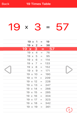 Speech 19 x 19 Multiplication screenshot 2