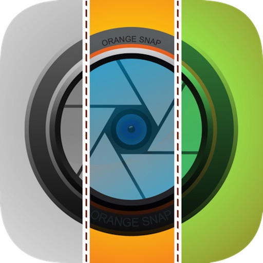 Orange Snap – One Split / Stitch Pic w/ Filters iOS App