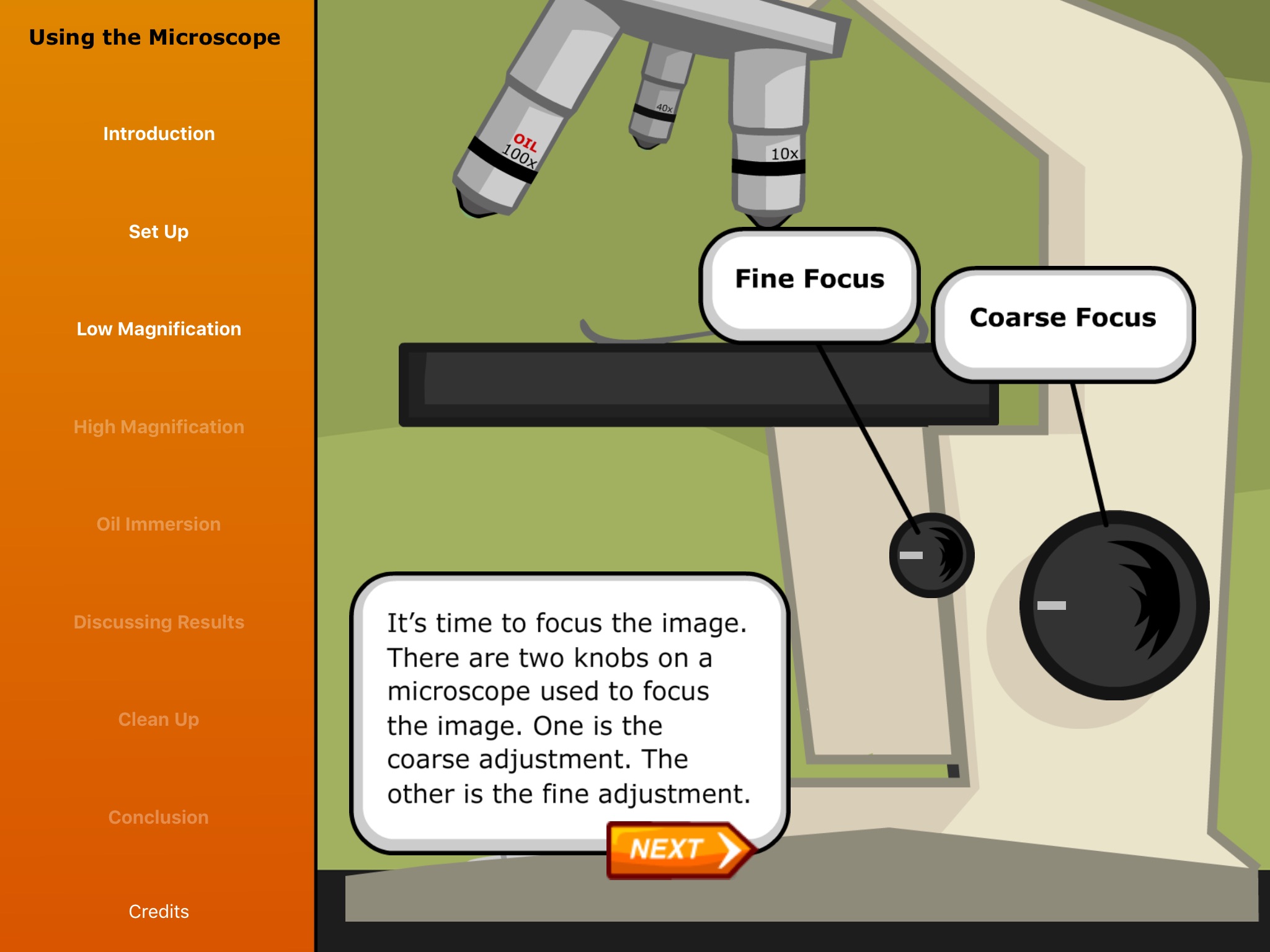 Virtual Labs: Using a Microscope screenshot 4