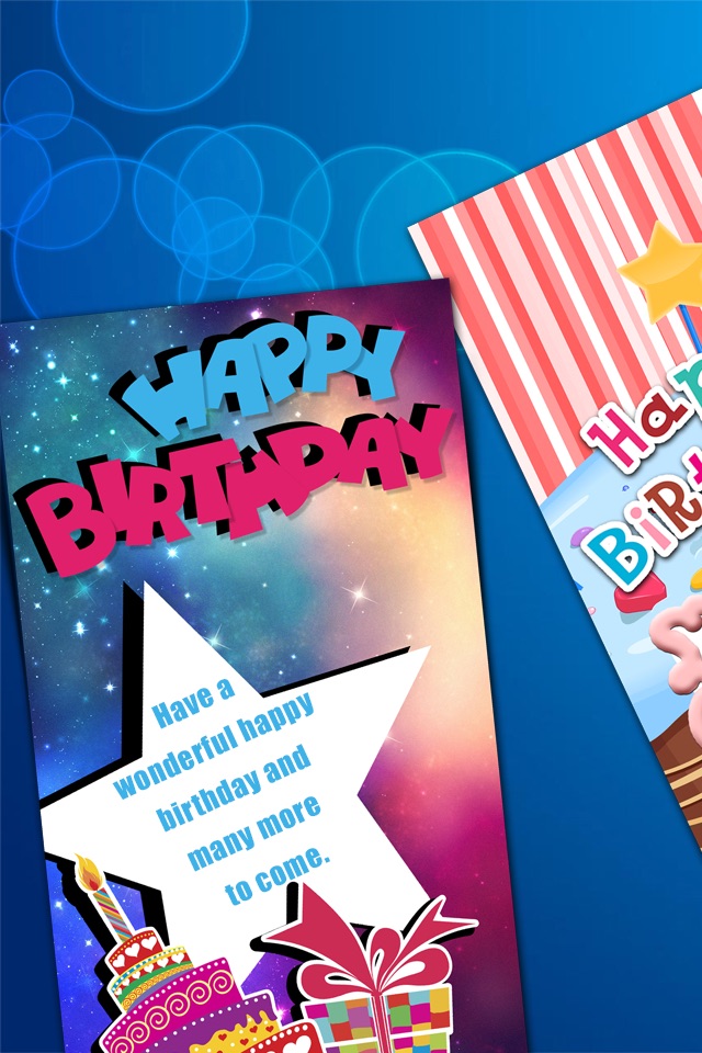 Virtual B-day Card Make.r – Wish Happy Birthday with Decorative Background and Colorful Text screenshot 2