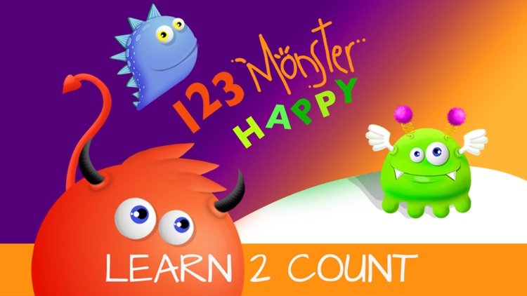 123 Monster Happy - Learn to Count Easy Numbers - Toddler Fun Math Games screenshot-0