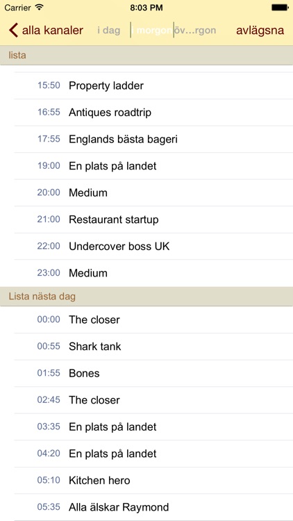 Sveriges TV-program