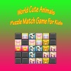 World Cute Animals Puzzle Match Game For Kids