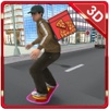 Skateboard Pizza Delivery – Speed board riding & pizza boy simulator game