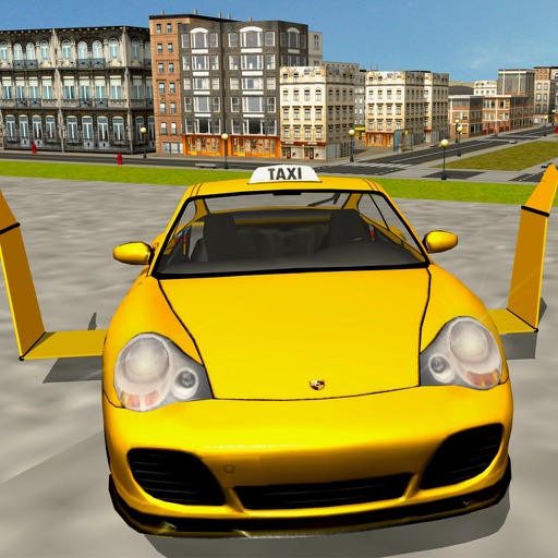 Flying Taxi Car Driver 3D Simulator iOS App