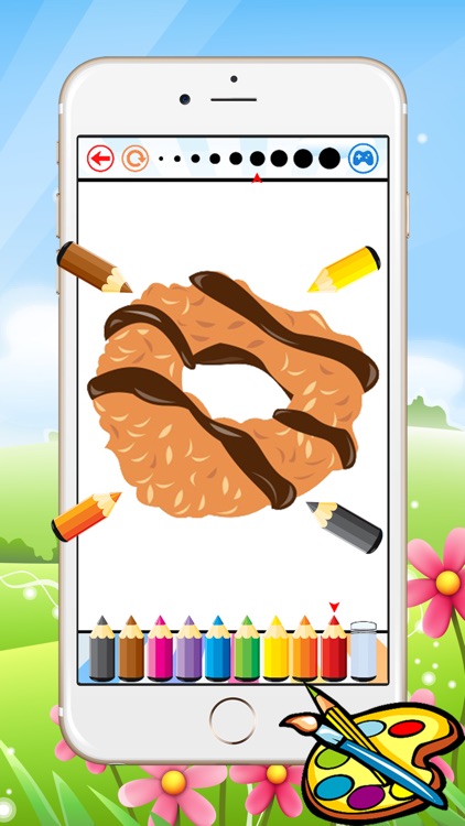 Food Coloring Book For Kids - All In 1 Drawing and Painting Free Printable Pages screenshot-3