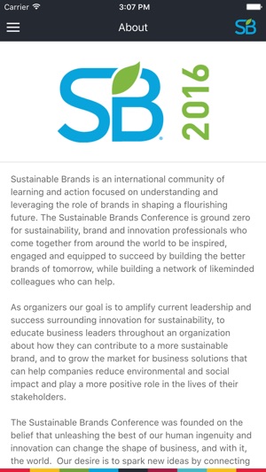 Sustainable Brands 2016 - Istanbul(圖3)-速報App