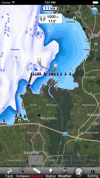 Lake : Chiemsee GPS Map Navigator