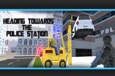 Police Car Forklift Simulator 3D screenshot 4