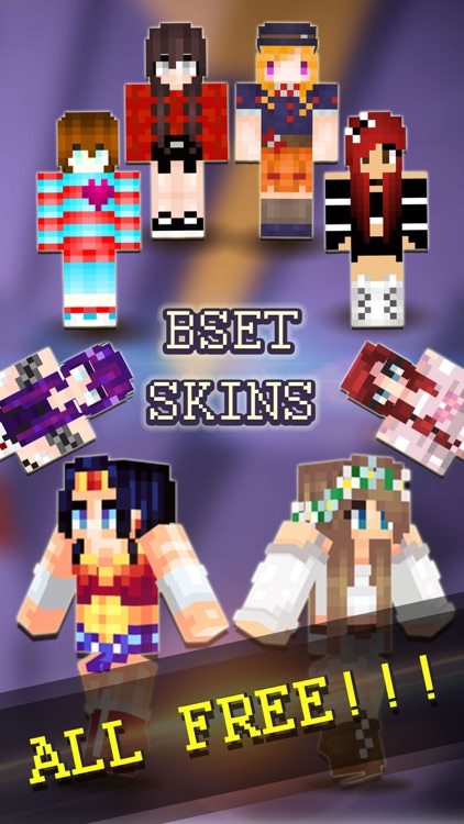 Best Girls Skins Collection - Pixel Art for Minecraft Pocket Edition