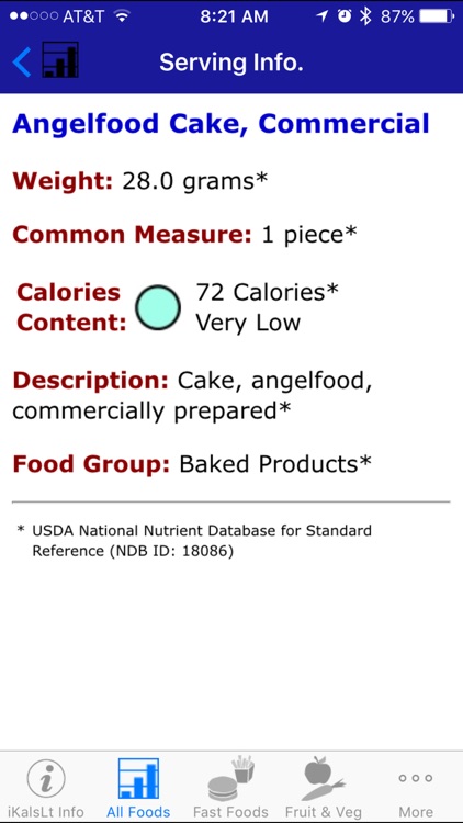 iKals Lite - iNutrient: Calories screenshot-3