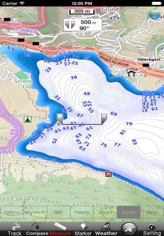 Zugersee - Ägerisee HD - GPS Navi Karte für bootfahren angeln und segeln screenshot 2