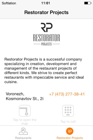 Restorator Projects — Delivery from the best cafés and restaurants of Voronezh City screenshot 3