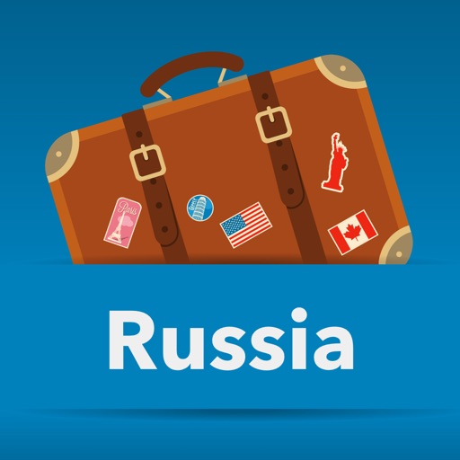 Russia offline map and free travel guide icon