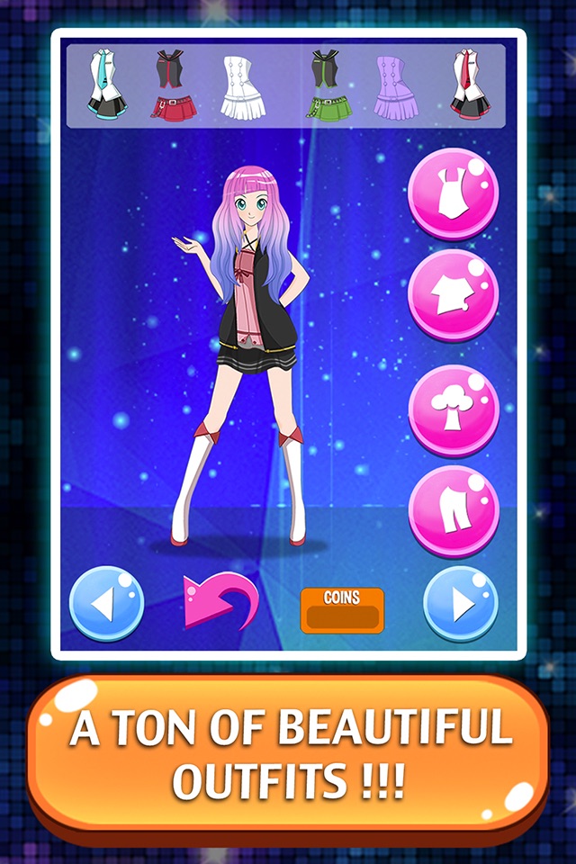 Dress Up Games Vocaloid Fashion Girls - Make Up Makeover Beauty Salon Game for Girls & Kids Free screenshot 3