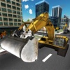 Sand Excavator Crane Sim 3D - Real Construction Truck Driver Challenge