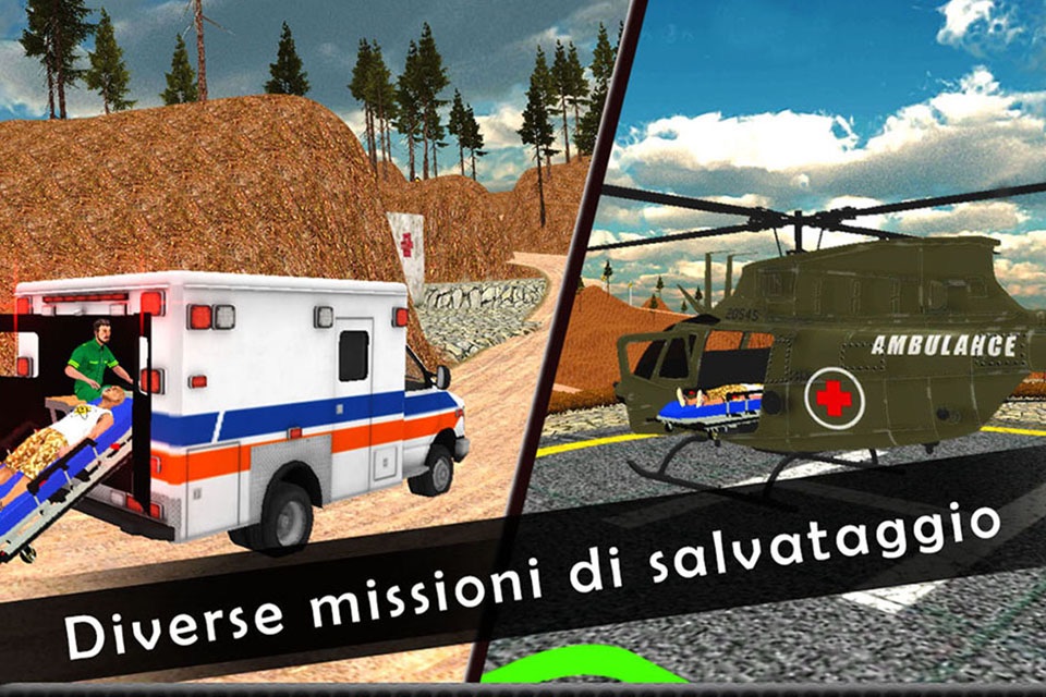 Offroad air ambulance duty simulator 2016- Best driving required for injured real paramedic help screenshot 3