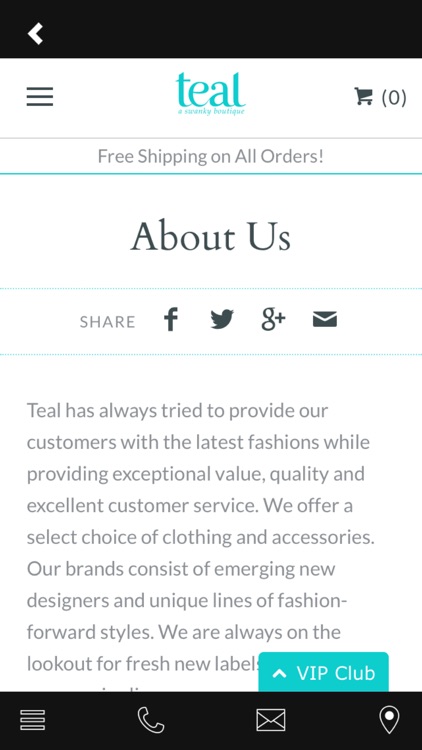 Teal a swanky boutique