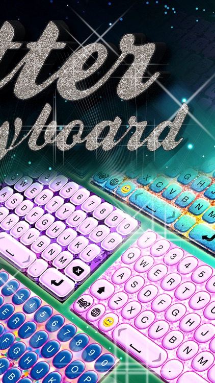 Glitter Keyboard! - Shiny Colorful Background Themes with Fonts