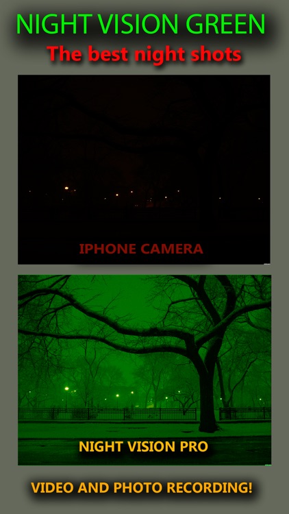Night Vision Real Mode Camera Secret - True Green Light For Photo & Video