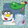 Jump Adventuer on the Ice: help the animals gang on the old Age World Game