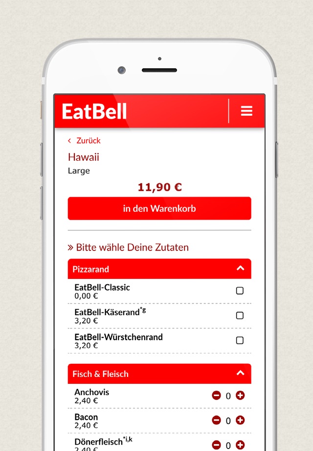 EatBell - Der Lieferdienst in Seevetal screenshot 4