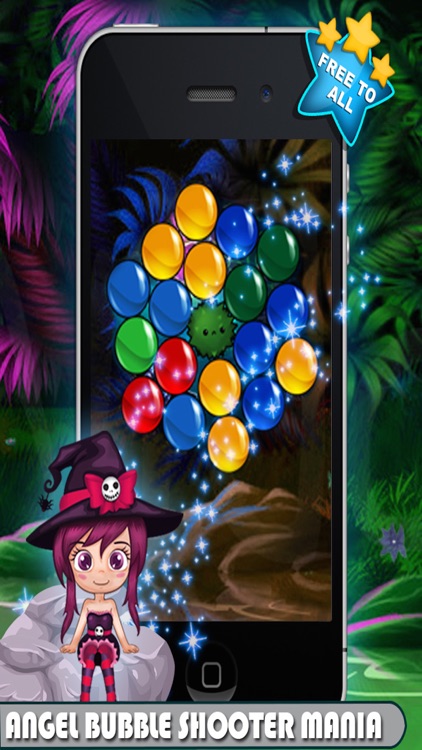 Angel Bubble Shooter Mania. Candy Smash game for kids screenshot-3