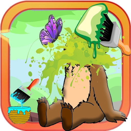 Paint For Kids Cartoon Little Bear Version iOS App