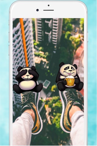 Funny Panda - Cute and Cool stickers for pictures screenshot 4