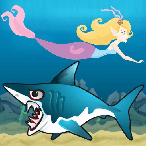 Mermaid Shark Attack Icon