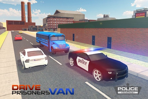 Police Airplane Jail Transport – 3D Flight Pilot and Transporter Bus Simulation Game screenshot 4