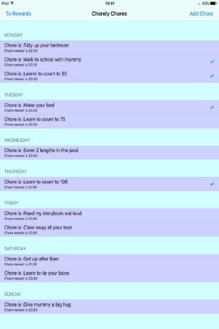 Chorley Chores Lite screenshot 3