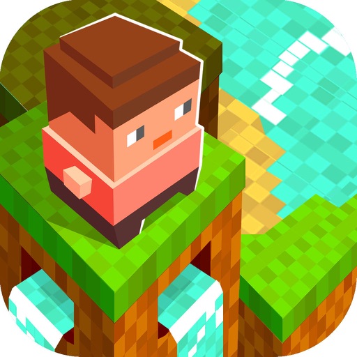 Blocky Man Runner - Lost In Cube City iOS App