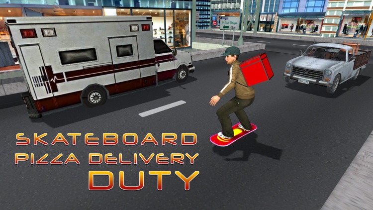 Skateboard Pizza Delivery – Speed board riding & pizza boy simulator game