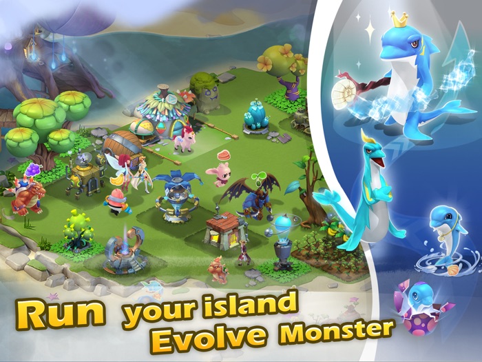 Dragon Mania Beach - adventure life in sea and land, raise merged pet heroes, create your league legends
