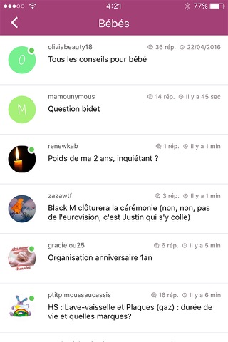 aufeminin : forums, albums et messages privés screenshot 2