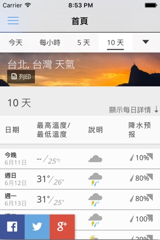 台灣雨學天氣 screenshot 2