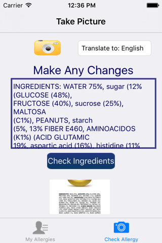Food Allergy Snapper screenshot 4