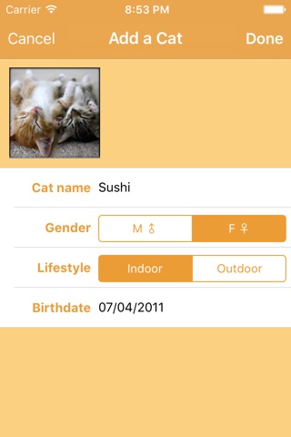 Cat Food Tracker with Cat Age Calculator screenshot 2