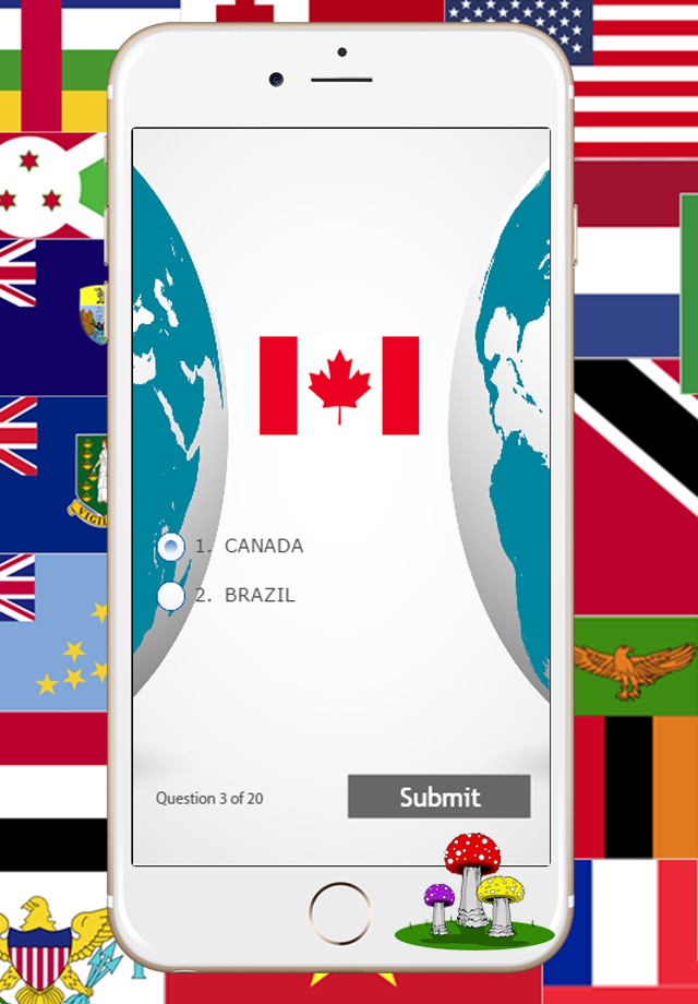 National Country Flags of The World Map Quiz screenshot 3