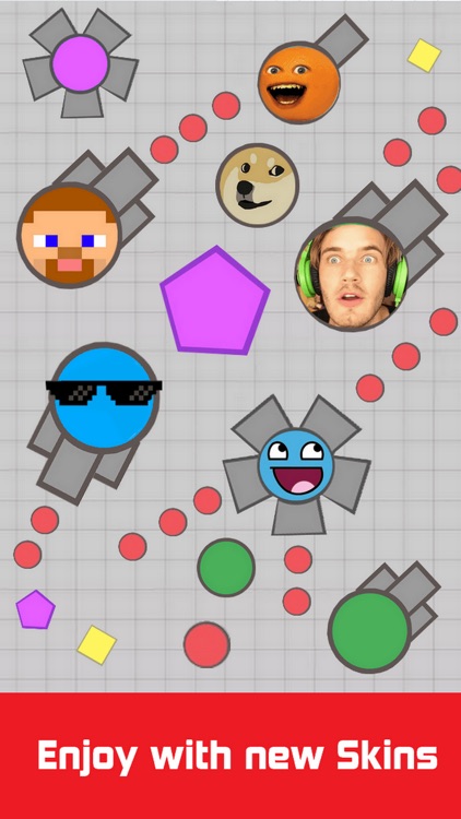 Armored.io Tanks War : the Geometry Armored and Shot Color Game - Dot.IO - Free