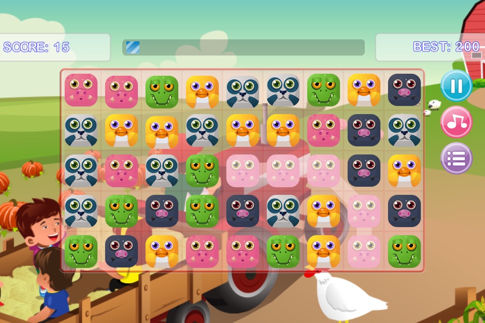 Animal Crush Matching - Match 3 Puzzle Tap Games screenshot 2