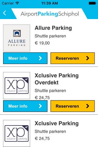 Airport Parking Schiphol Vergelijken screenshot 3