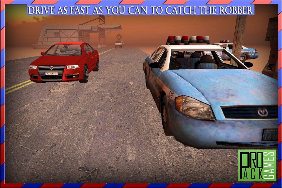 Drunk Driver Police Chase Simulator - Catch dangerous racer & robbers in crazy highway traffic rush screenshot 2