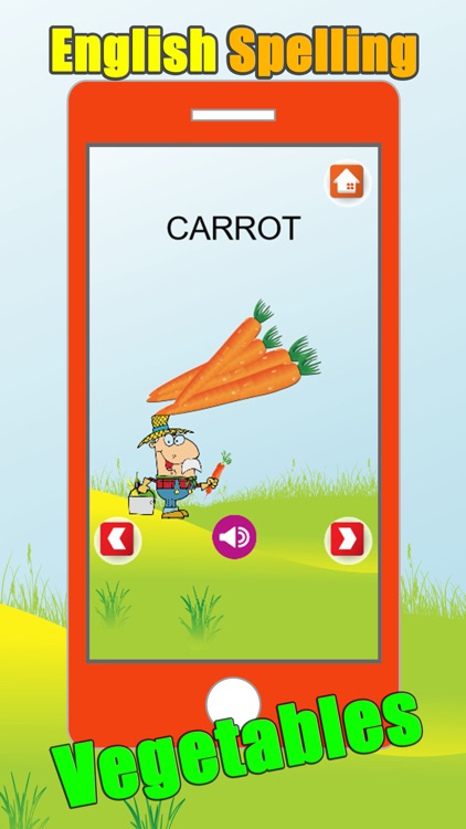 Practice Spelling Vegetables Words Games For Kids screenshot-4