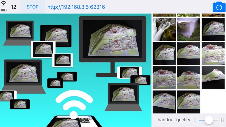 Handout Photo to Web browser with Wi-Fi