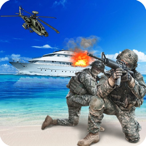 Modern Navy War Adventure on the Beach Pro - 3D Army shooting game 2016 icon