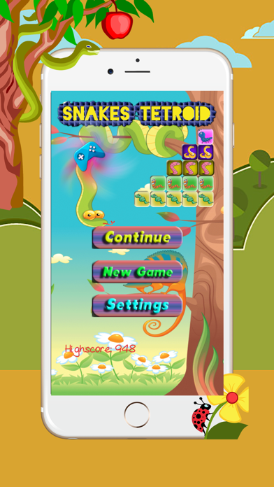 How to cancel & delete Snakes Slithering In Square Box - The New Tetroid Puzzle Game from iphone & ipad 1